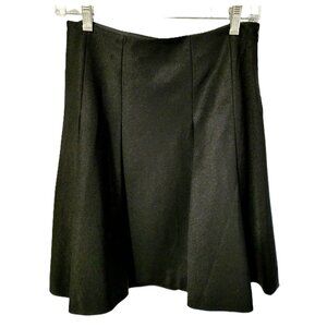 The Limited Black A-Line Cotton Blend Pleated Skirt Size XS